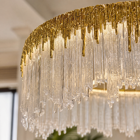 Ice Bloom Glass Chandelier D800 - Copper