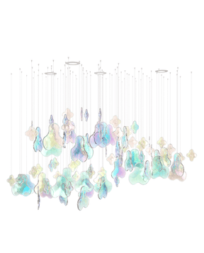 Galaxy Iris Iridescent Blossom Chandelier