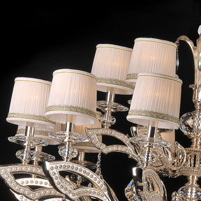Maria Crystal Classic Chandelier 44" 18 Lights - Merlin Lamps