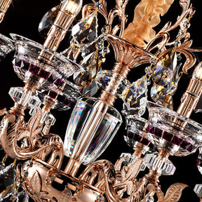 Maria Crystal Classic Chandelier 27" 6 Lights - Merlin Lamps