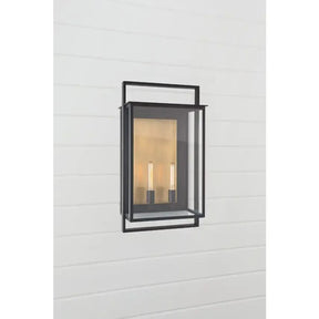Leicester 2-Light Lantern Wall Sconce Outdoor