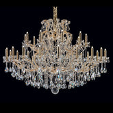 Golden 60 lights large maria crystal chandelier