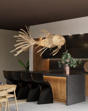 Koi Crystal Spiral Chandelier