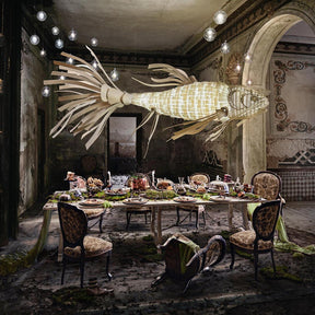 Koi Crystal Spiral Chandelier