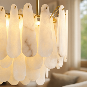 L1000-Marble Lingyu Ceiling Lamp-Copper Color