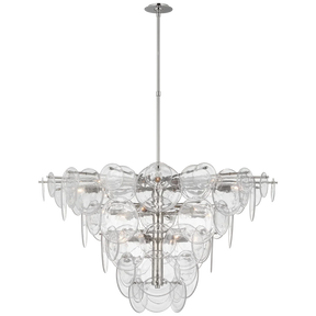 Talia Large Grass Chandelier 48", Modern Pendants Light for Dining Table