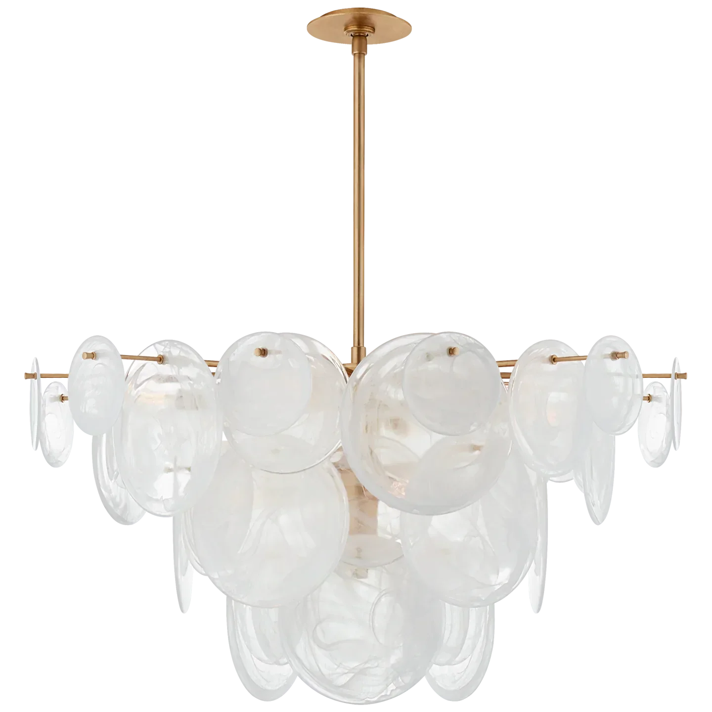 Talia Large Chandelier 37" Glass Lights Luxury Modern for Living Room