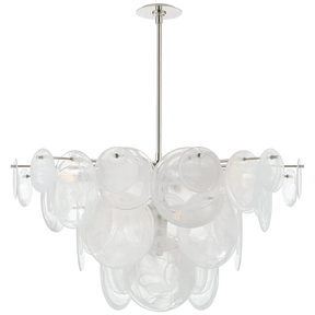 Talia Large Chandelier 37" Glass Lights Luxury Modern for Living Room