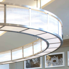 Large round ring chandelier