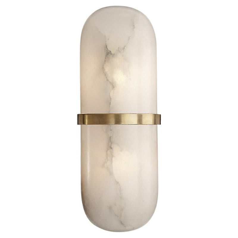 Lowell Melange Alabaster Pill Form Wall Sconce