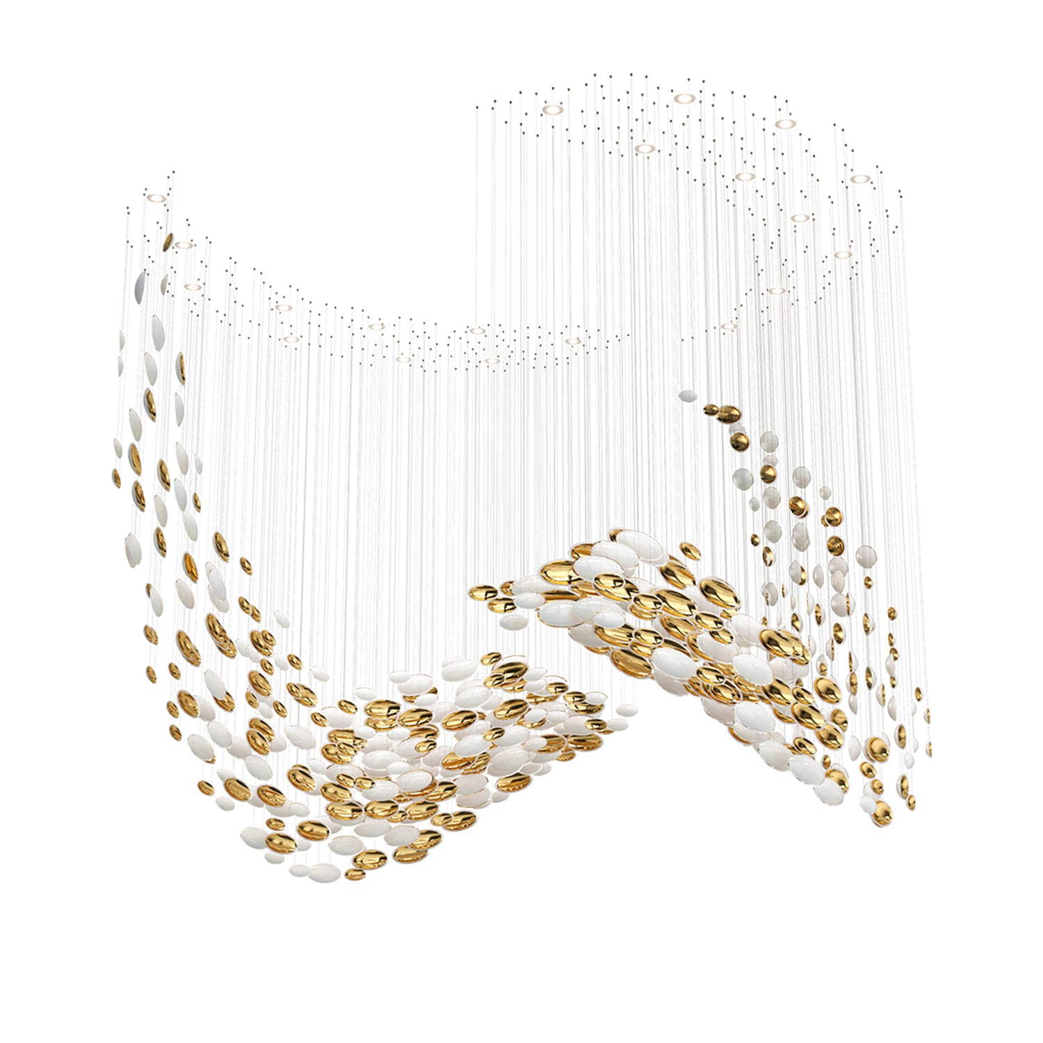Galaxy Lustre Meteor Shower Crystal Spiral Chandelier