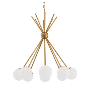 Venezia Luxor Modern Brass Chandelier - [Brass] 