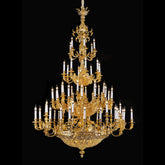 oversized brass chandelier