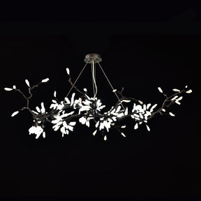 Selenite Crystal Blossom Branching Tree Chandelier