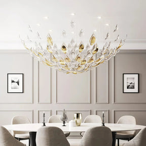 Golden Floating Leaves Chandelier