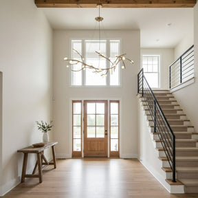 Demolion Branch Glass Globe Chandelier
