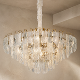 Madreperla Crystal Crown Chandelier