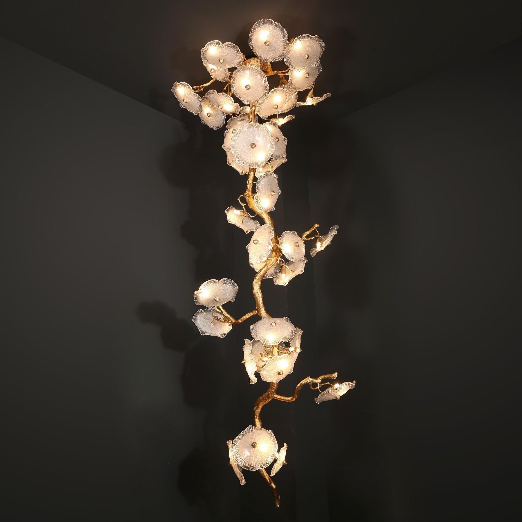 Modern Luxury Branch Chandelier For Staircase - Merlin Lamps
