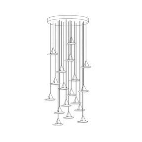 Manta Drift Class Crystal Chandelier