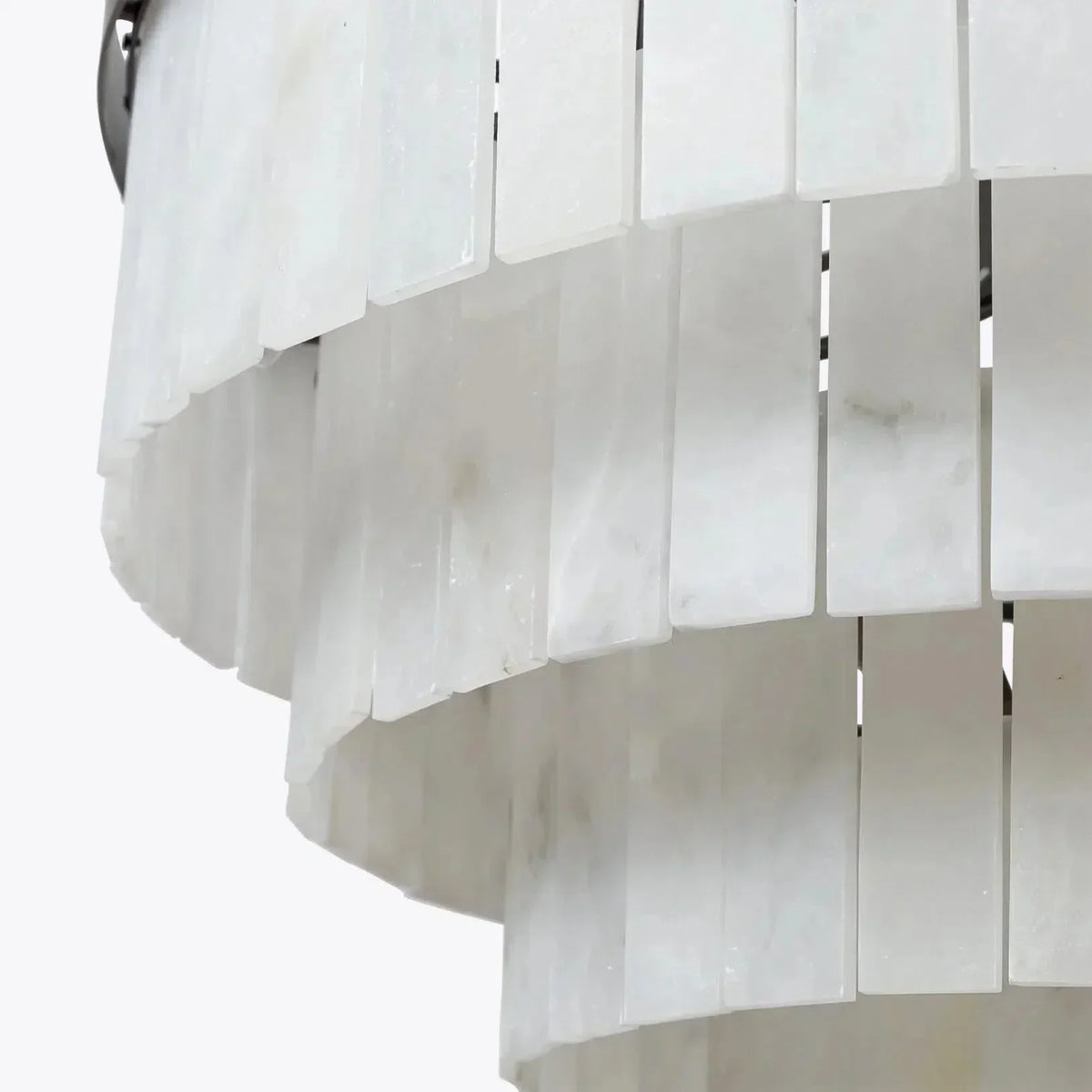 Modern Alabaster Tiered Chandelier - Merlin Lamps