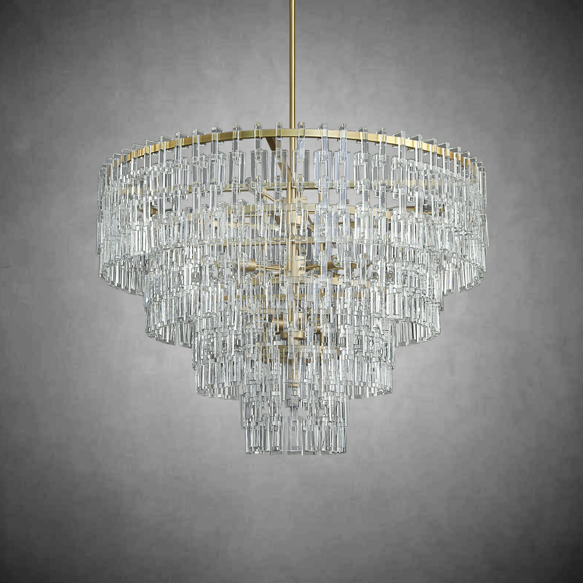 Melody K9 Crystal Tiered Round Chandelir for Living Room Bedroom