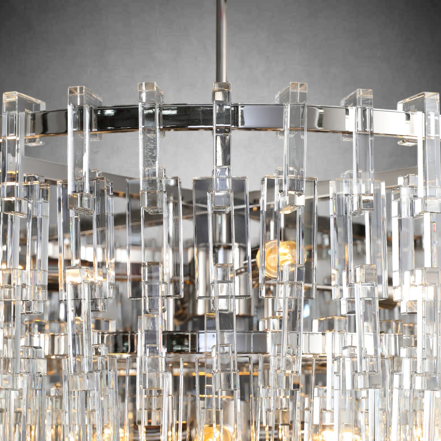 Melody K9 Crystal Tiered Round Chandelir for Living Room Bedroom