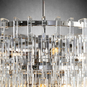Melody K9 Crystal Tiered Round Chandelir for Living Room Bedroom