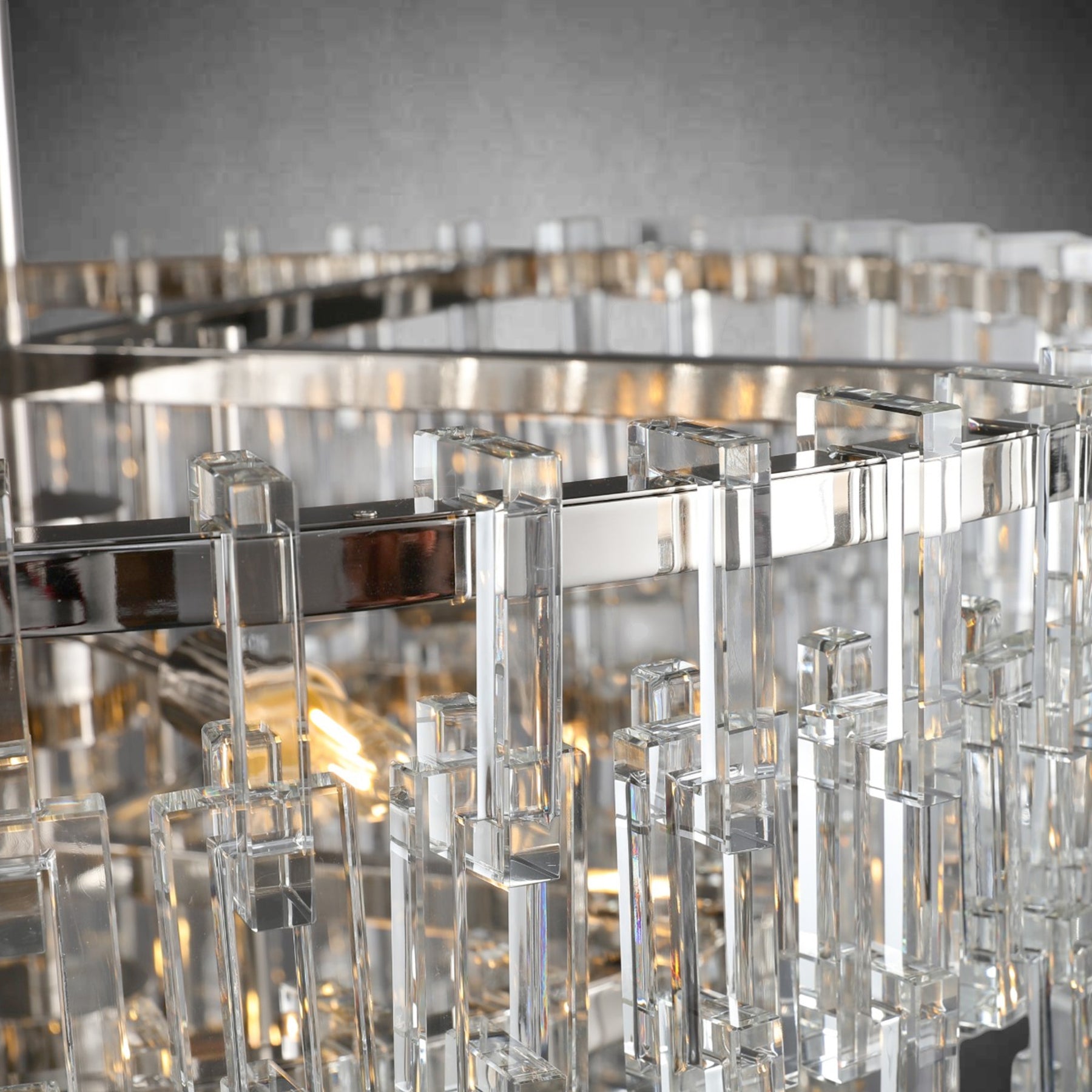 Melody K9 Crystal Tiered Round Chandelir for Living Room Bedroom