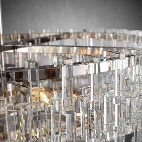 Melody K9 Crystal Tiered Round Chandelir for Living Room Bedroom
