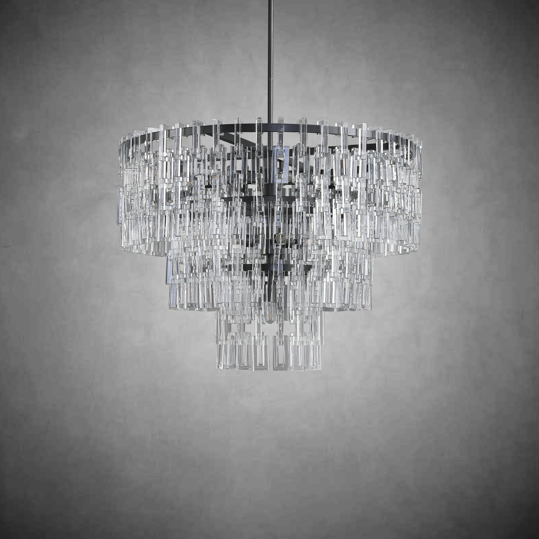 Melody K9 Crystal Tiered Round Chandelir for Living Room Bedroom