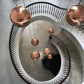Multi Lava Round Chandelier