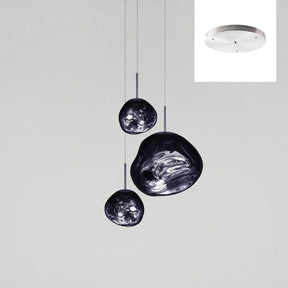 Multi Lava Round Chandelier