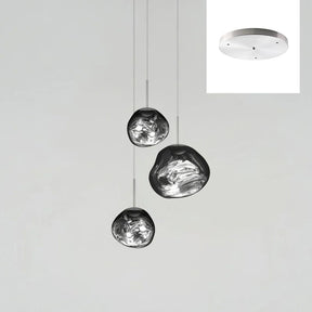 Multi Lava Round Chandelier
