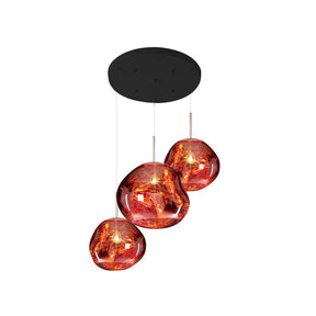Multi Lava Round Chandelier