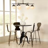 Metro Alabaster 6 Light Chandelier