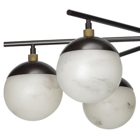 Maelis Alabaster 6 Light Chandelier for Bedroom, Living Room