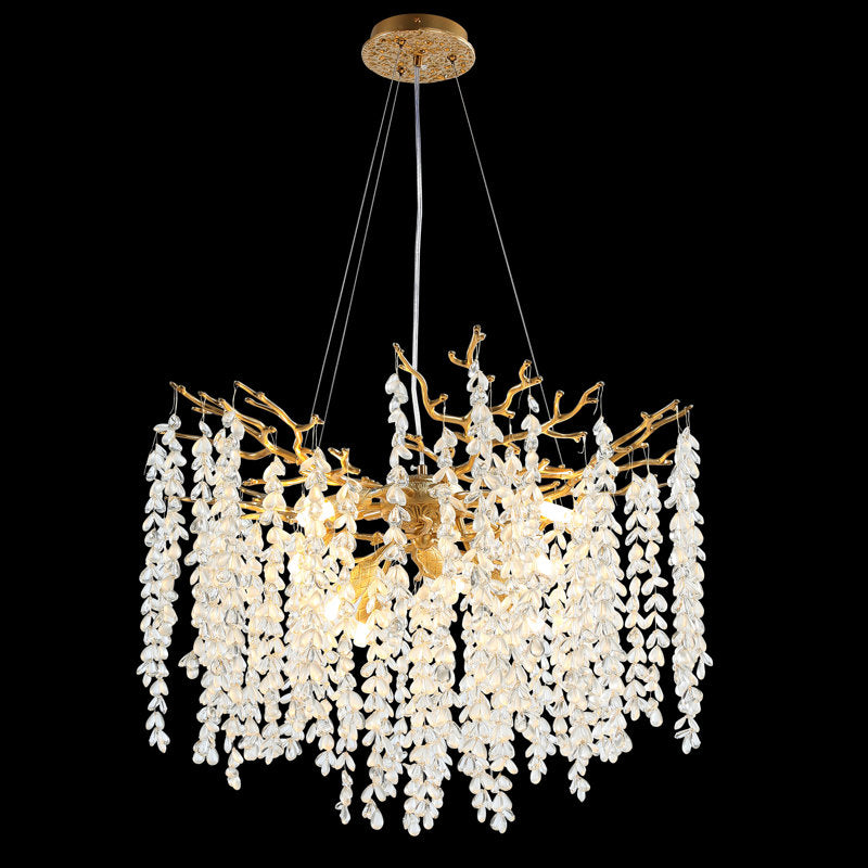 Michelli Modern Crystal Tree Branch Chandelier for Living Room