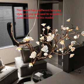 Wanos Crystal Flower Tree Branch Chandelier