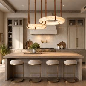 Modern Linked Double-Ring LED Pendant Chandelier