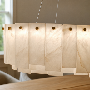 Modern Rectangular Layered Pendant Chandelier