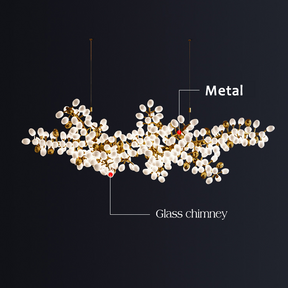 Modern Artistic Linear Elegant Grape Extra Large Chandelier - Melin Lamps
