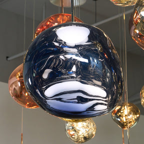 Multi Lava Round Chandelier