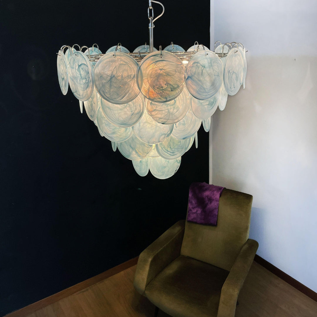 Murano Chandelier 57 Blue