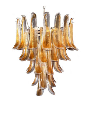 Murano Chandelier â€?52 petals â€?Amber