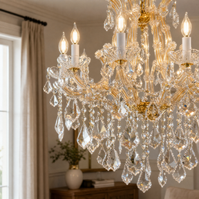 Nadine 10 Lights Traditional Crystal Chandelier
