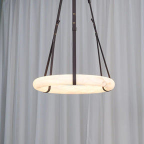 Modern Round Alabaster Chandelier for Living Room/Bedroom
