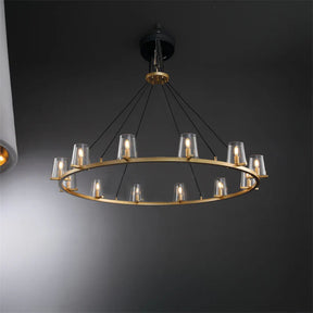 Paul Series Round Glass Chandelier