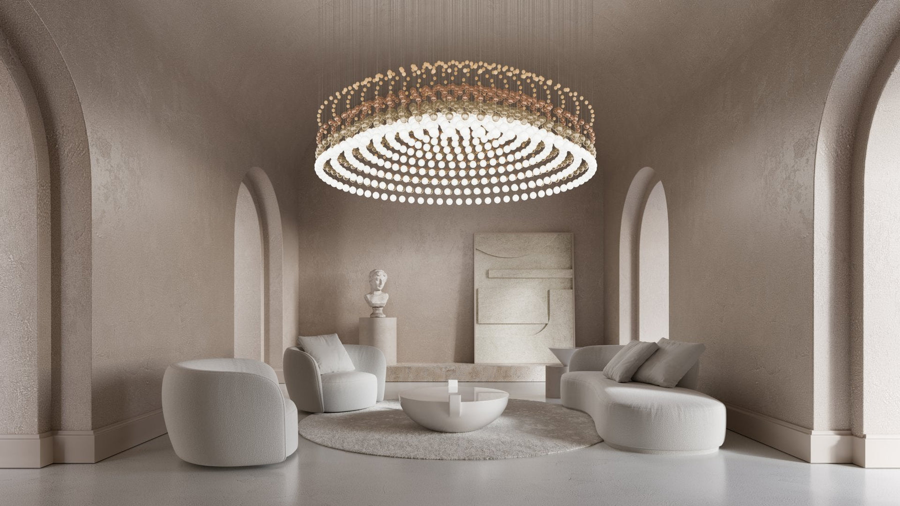 Pearl Curtain Customize Chandelier