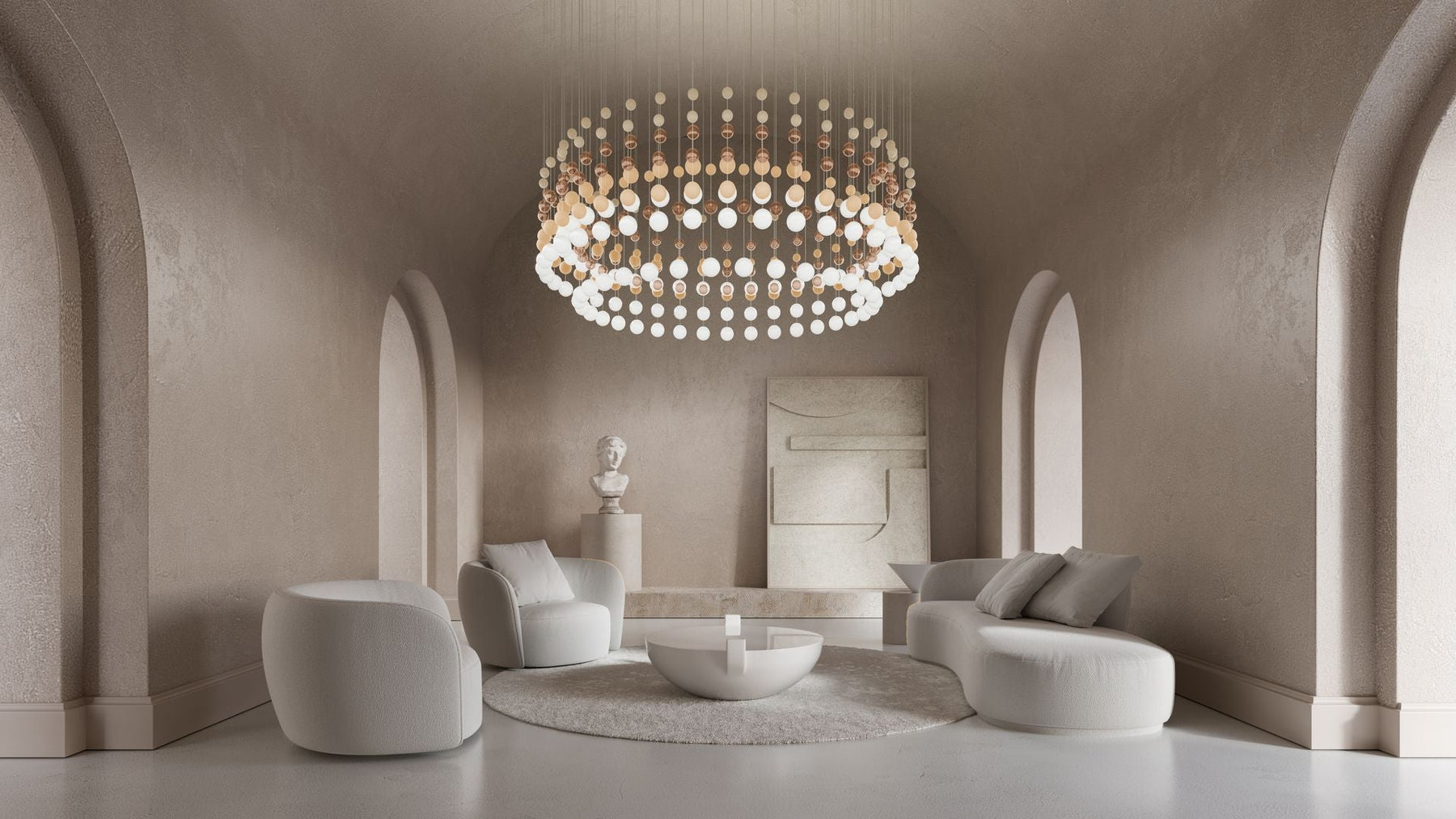 Pearl Curtain Customize Chandelier
