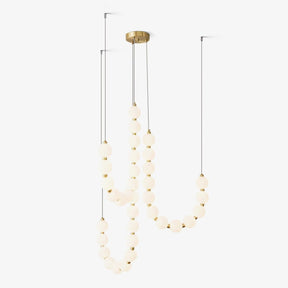 Glass Pearl Necklace Chandelier